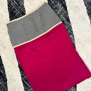 Elizabeth & James silk pink midi skirt